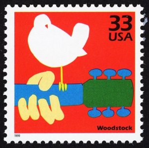 US 3188b MNH VF 33 Cent  Woodstock Celebrate the Century 1960s