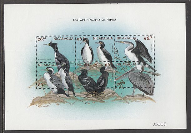 Nicaragua 2274 Birds Souvenir Sheet MNH VF