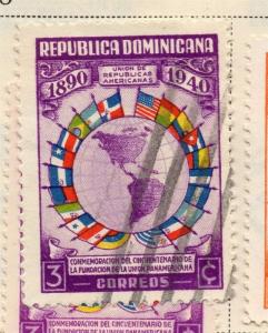 Dominican Republic 1940 Early Issue Fine Used 3c. 168555