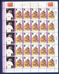 ISLE OF MAN - 919 MNH large S/S of 25 + labels - 26p QUEENIES - EUROPA 2001 --c