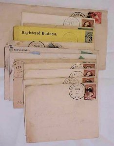 US  11 COVERS 1886-1891 