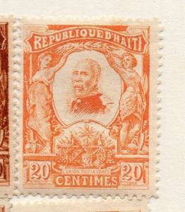 Haiti 1904 Early Issue Fine Mint Hinged 20c. 073439