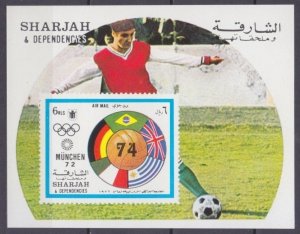 1972 Sharjah 1042/B122b 1974 FIFA World Cup in Munich 8,00 €