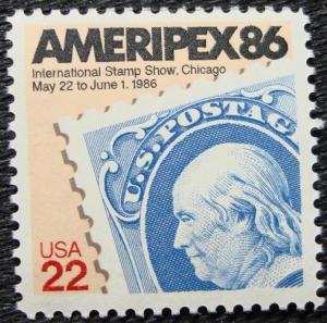 US #2145 MNH Single, Ameripex '86, SCV $.45 L10