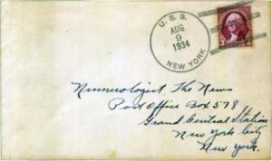 United States Ships 3c Washington 1934 U.S.S. York Type 3 BB 34 to York, N.Y.