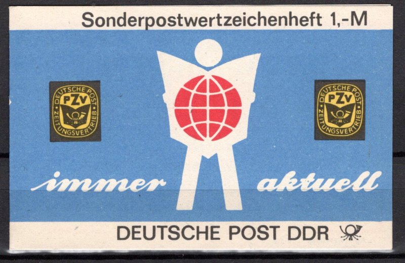 German DDR Scott # 2579 (10), mint nh, cpl booklet, Mi # SMHD 27a