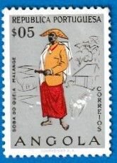 ANGOLA SCOTT#395 1957 CHIEF OF QUELA - MNH