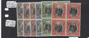 MALAYA JAPANESE OCCUPATION KEDAH (PP3004B)  REVENUE10C/$5.00 6 DIFF BL 4 MNH. RA