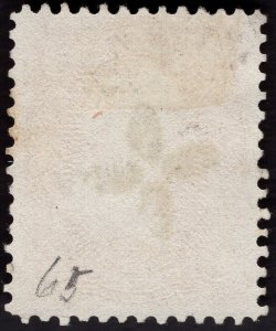 US #65. Fine. Used. Fancy floral cancellation.