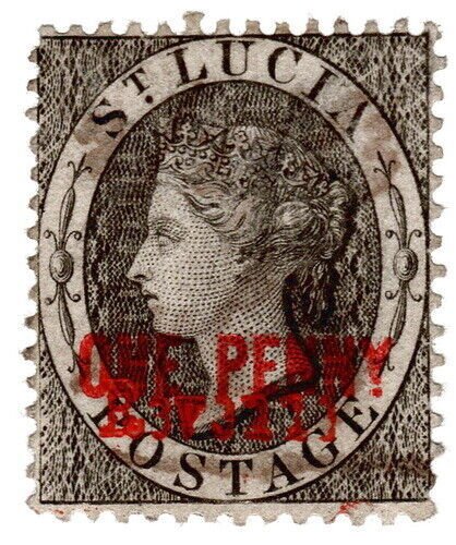 (I.B) St Lucia Revenue : Stamp Duty 1d