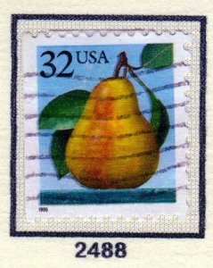 SC# 2488 - (32c) - Pear, perf 11x10, used single