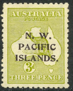 NORTH WEST PACIFIC ISLANDS 1918-23 3d AUSTRALIA ROO Issue Sc 31 MH
