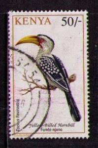 KENYA Sc# 608 USED FVF Yellow Billed Hornbill Bird