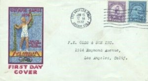 718/719 3c & 5c SUMMER OLYMPICS - 1st R. E. Bennett cachet