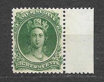 CANADA-NOVA SCOTIA-1860, Sc#11,MNH VF+, QUEEN VICTORIA.