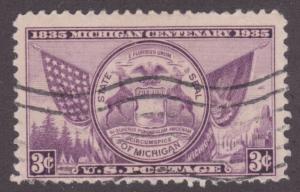 United States 775 Michigan State Seal 1935
