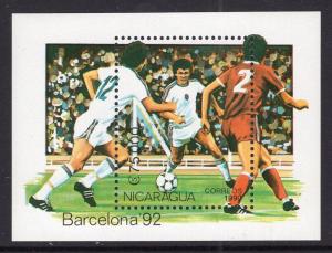Nicaragua Barcelona Summer Olympics Souvenir Sheet MNH VF