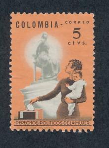   Colombia 1963 Scott C448 used - 5c,  Women's Rights