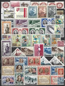 COLLECTION LOT 21748 SMALL EUROPEAN COUNTRIES 53  AC STAMPS