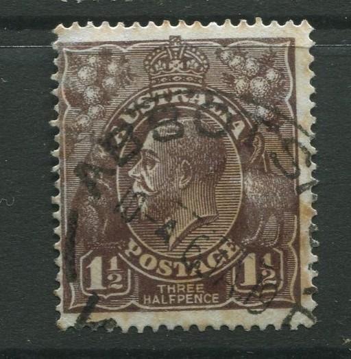 Australia  #24 Used 1918 Single 1.1/2p Stamp