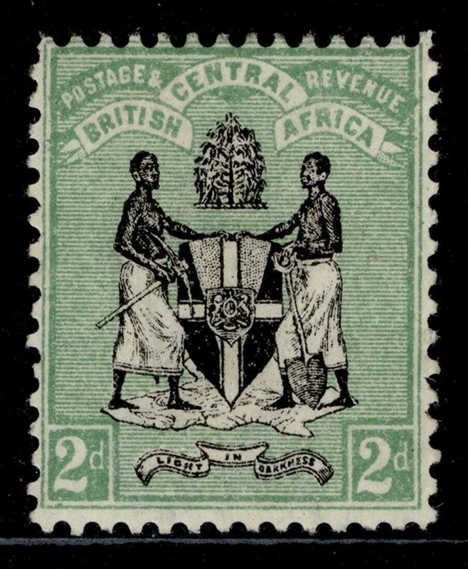 NYASALAND - BCA QV SG33, 2d black & green, M MINT. Cat £24.