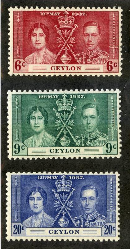 Ceylon 275-277 MH SCV $8.25 BIN $3.25 ROYALTY