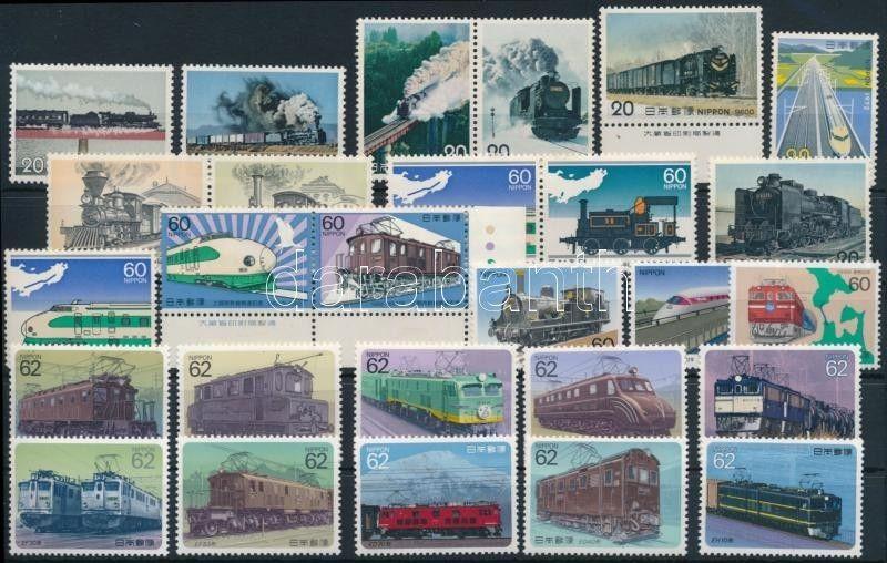 Japan stamp 27 Train stamps MNH 1972 WS240206