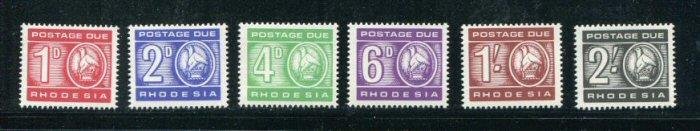 Rhodesia #J9-14 MNH