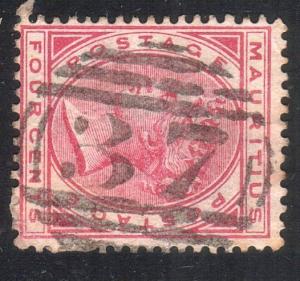 MAURITIUS QV 4c 37 numeral cancel of Curepipe Road.........................52532