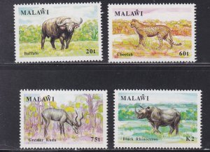 Malawi # 582-585, Wild Animals, Mint NH, 1/2 Cat