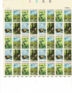 Habitats 18c US Postage Sheet #1921-24 VF MNH