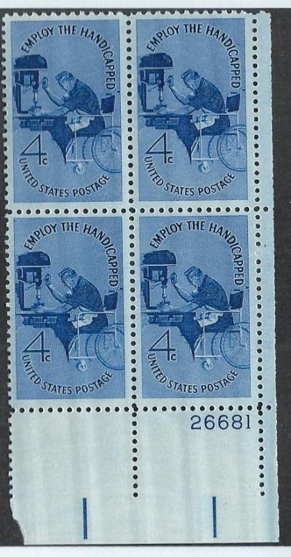 UNITED STATES SC# 1155 PL#26681 LR B/4 VF/MNH 1960