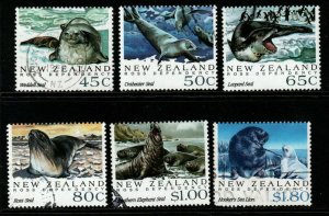 NEW ZEALAND SG1664/9 1992 ANTARCTIC SEALS FINE USED 