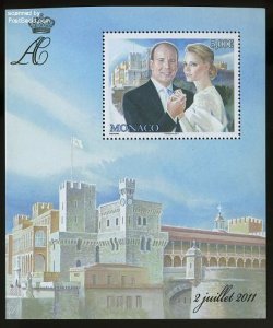 Monaco 2011, Prince Albert wedding s/s, MNH