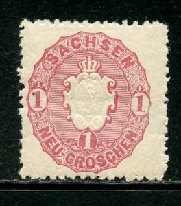 Saxony # 17, Mint Hinge Remain. CV $ 1.60