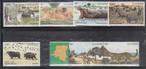 Zaire 1078-84 Wild Animals Mint NH