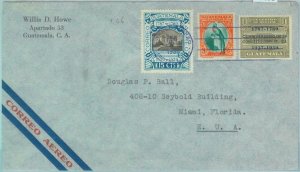 86051 - GUATEMALA - POSTAL HISTORY - Overprinted stamps on AIRMAIL  1938 Birds