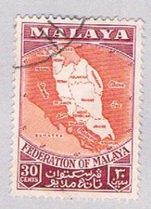 Malaya Federation 83 Used Map of federation (BP22918)