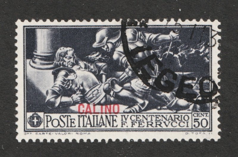 1930 Italy - Aegean Islands - Calino Sc# 14 - 50¢, Ferrucci Issue -Used Cv$14.50