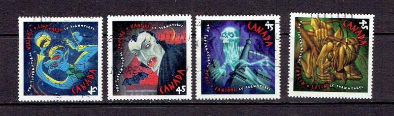 CANADA - 1997 THE SUPERNATURAL - SCOTT 1665 TO 1668 - USED