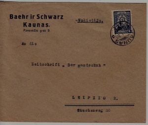 Lithuania used cover 14.1.28 Kaunas