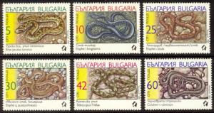 Bulgaria Sc# 3491-6 MNH Snakes