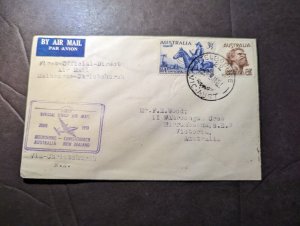 1951 Australia Airmail First Flight Cover FFC Melbourne to Murrumbeena