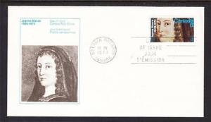 Canada Scott 615 FDC - Jeanne Mance