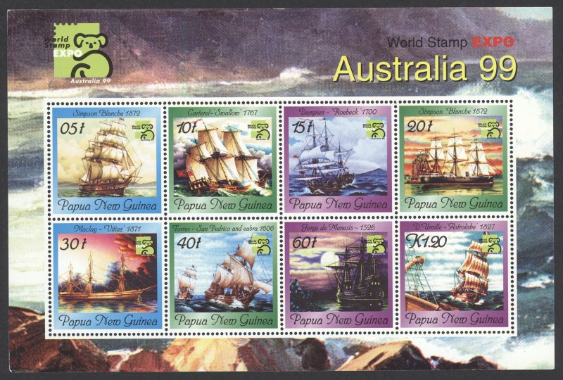 Papua New Guinea Sc# 964 MNH Souvenir Sheet 1999 Ships