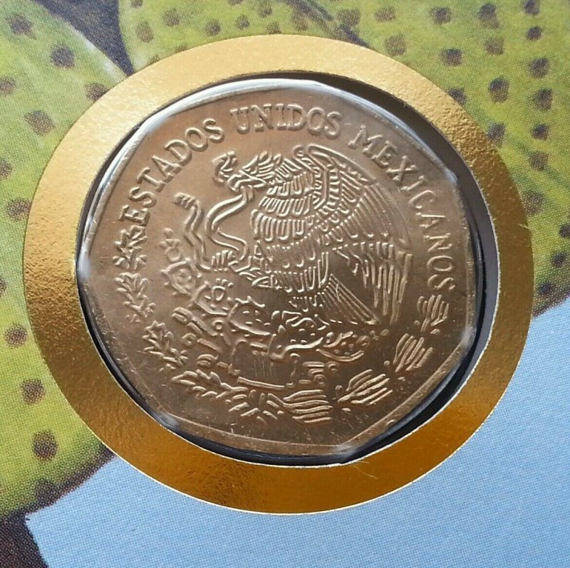 Mexico Eagle Snake 1973 Flora Fauna Wildlife FDC (banknote coin cover *3 in 1