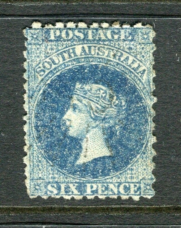 SOUTH AUSTRALIA; 1870s-80s classic QV issue fine used Shade of 6d. value
