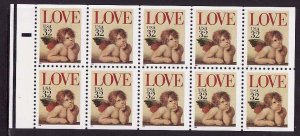 USA-Sc#2959a- id8-unused NH booklet pane-Love-Angels-1995-