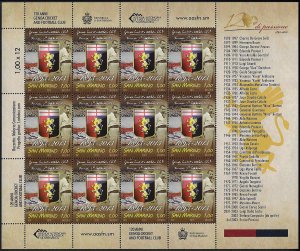 2013 San Marino 120 Genoa Anniversary MS MNH Unificato n. 2399