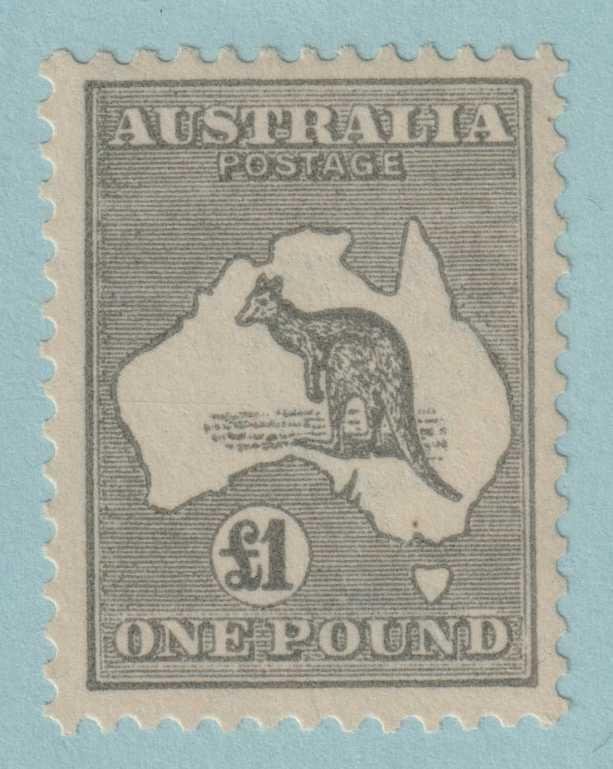 AUSTRALIA 57 SG 75 KANGAROO £1 VERY LIGHTLY HINGED OG* NO FAULTS EXTRA FINE V988 